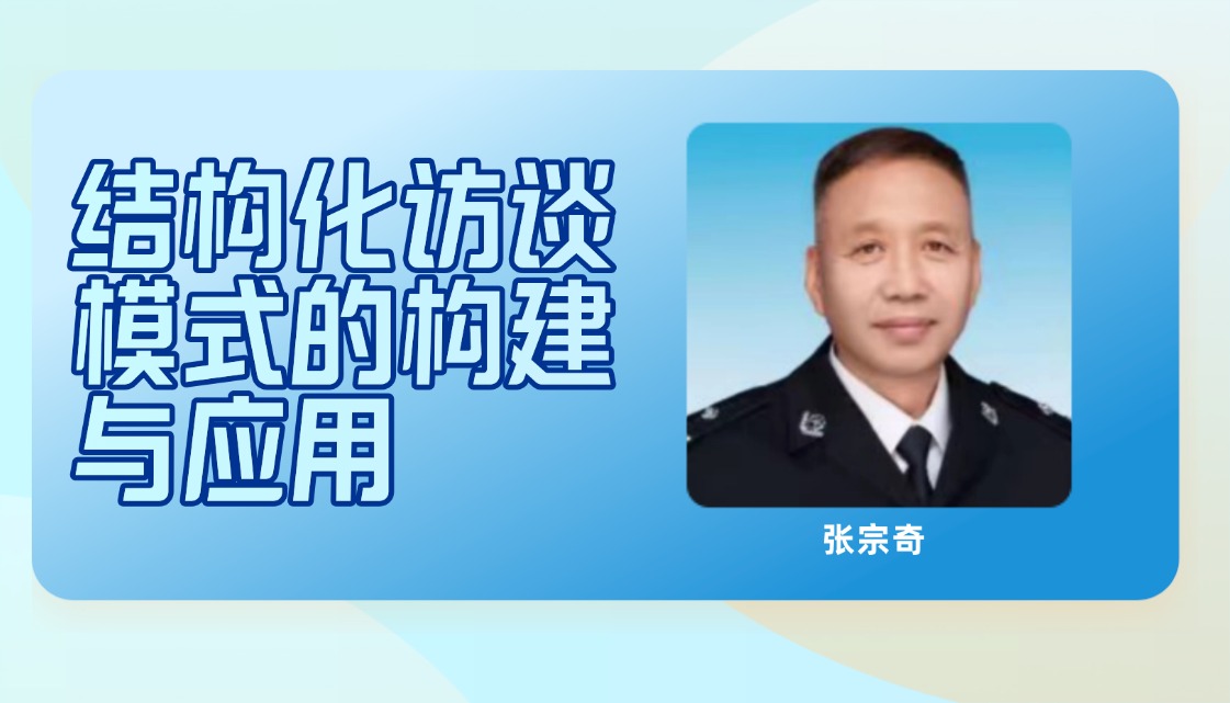 结构化访谈模式的构建与应用